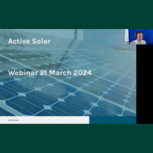 Webinar: Good reasons to believe Active Solar is bottoming out - March 2024